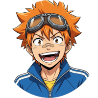 Orange hair guy with goggles